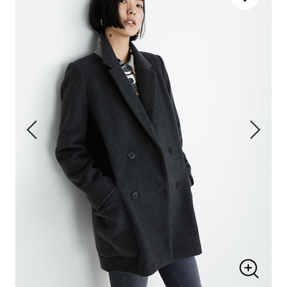 Madewell double breasted coat - Picture 2 of 5